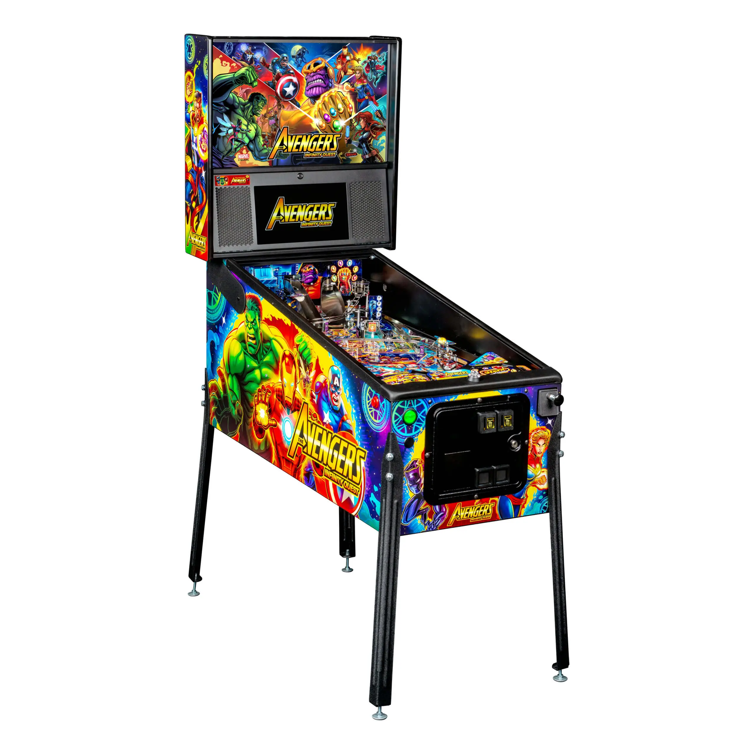Avengers- Infinity Quest Pro Pinball Machine by Stern Avengers: Infinity Quest Pro Pinball Machine by Stern