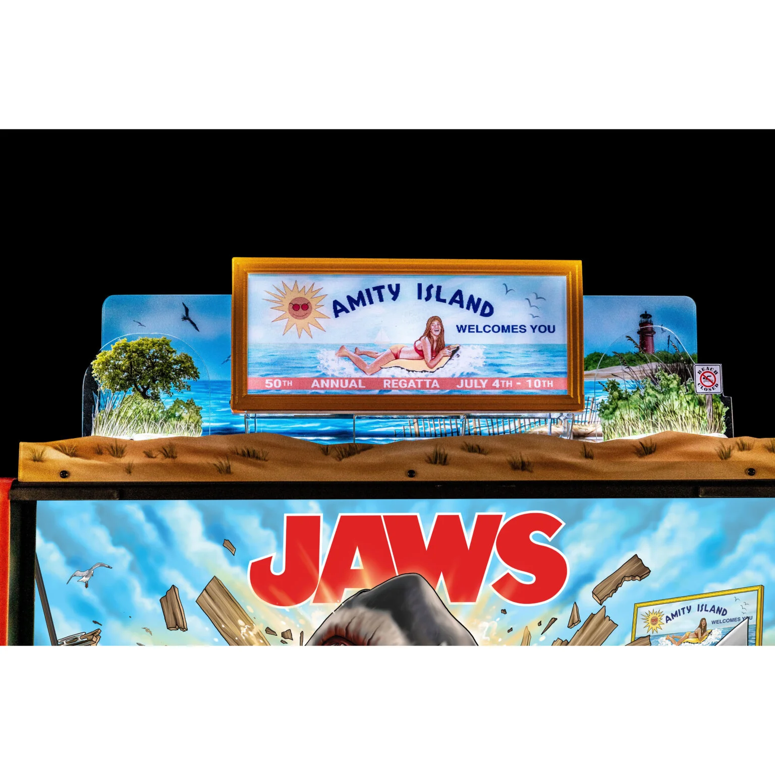 Jaws Pinball Topper by Stern Jaws Pinball Topper by Stern